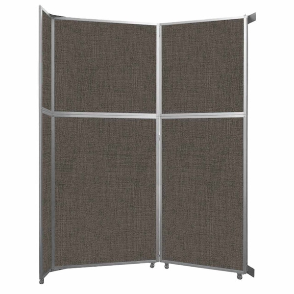 Operable Wall Folding Room Divider 7'11" x 10'3/4" Mocha Fabric